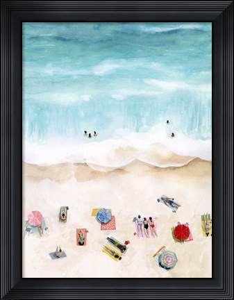 Framed Beach Week I Print