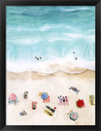 Framed Beach Week I Print
