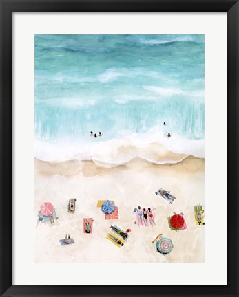Framed Beach Week I Print