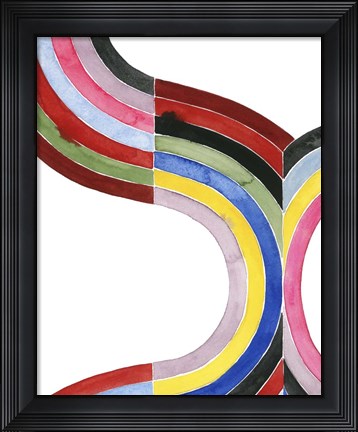 Framed Deconstructed Rainbow I Print