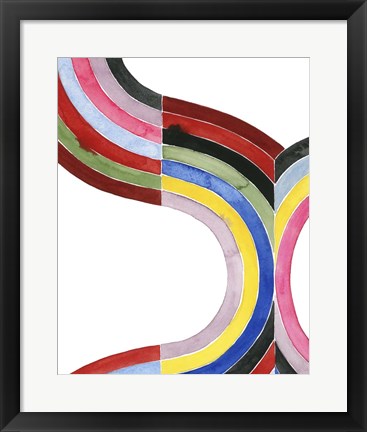 Framed Deconstructed Rainbow I Print