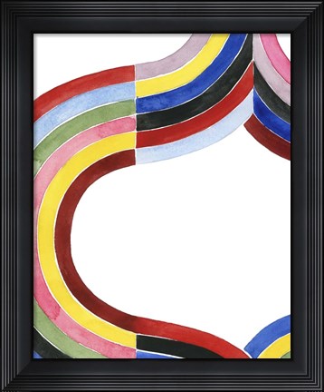 Framed Deconstructed Rainbow II Print