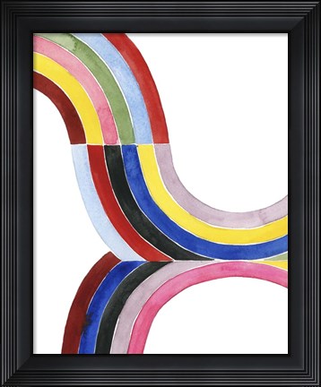 Framed Deconstructed Rainbow III Print