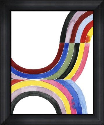 Framed Deconstructed Rainbow IV Print