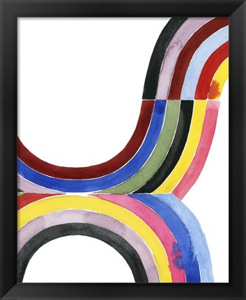 Framed Deconstructed Rainbow IV Print