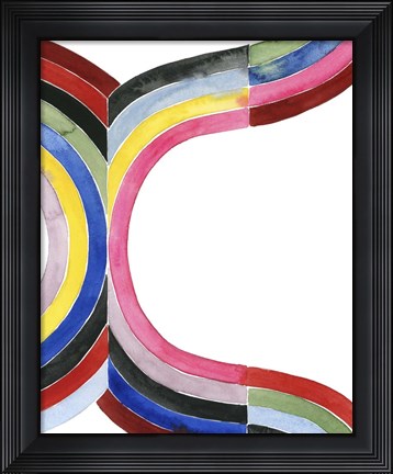Framed Deconstructed Rainbow VI Print