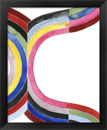 Framed Deconstructed Rainbow VI Print