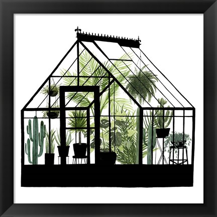 Framed Glass House I Print