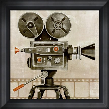 Framed Vintage Reel I Print