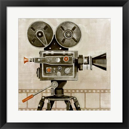 Framed Vintage Reel I Print