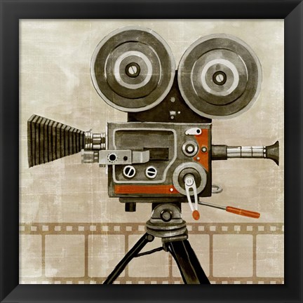 Framed Vintage Reel II Print