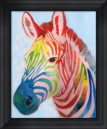 Framed Jungle Spectrum I Print