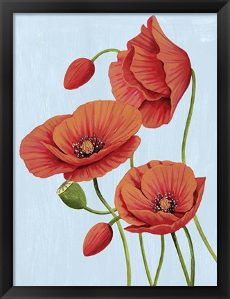 Framed Poppy Topple II Print