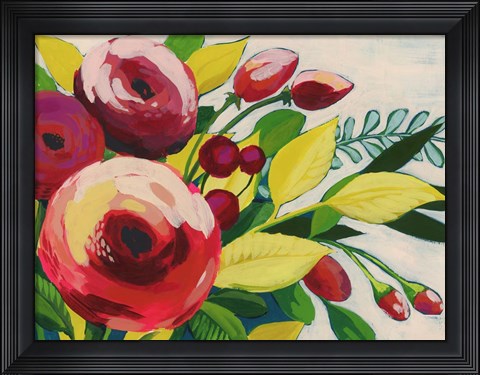 Framed Vivacious Bloom I Print