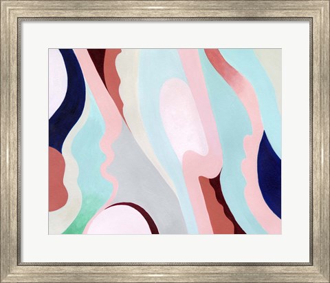 Framed Pastel Highlands V Print