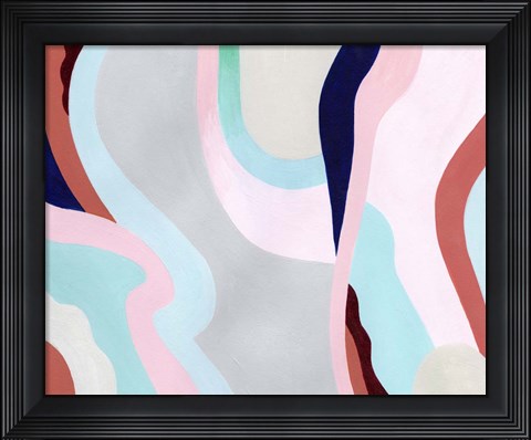 Framed Pastel Highlands VI Print