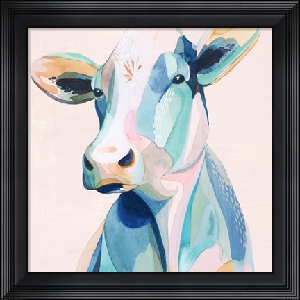 Framed Pastel Pasture II Print