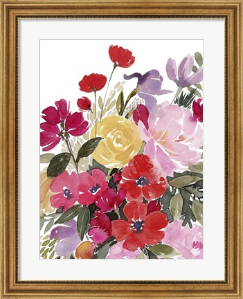 Framed Rainy Day Bouquet II Print