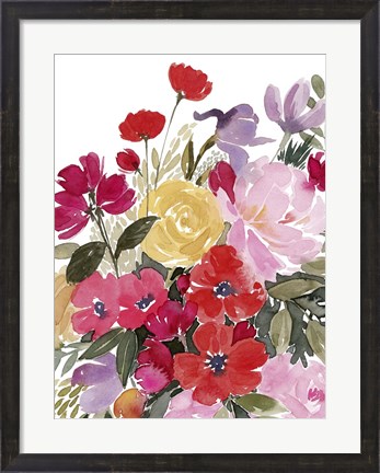 Framed Rainy Day Bouquet II Print