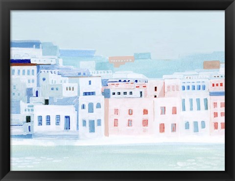 Framed Fishing Town I Print