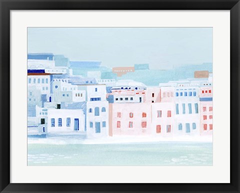 Framed Fishing Town I Print