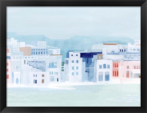 Framed Fishing Town II Print