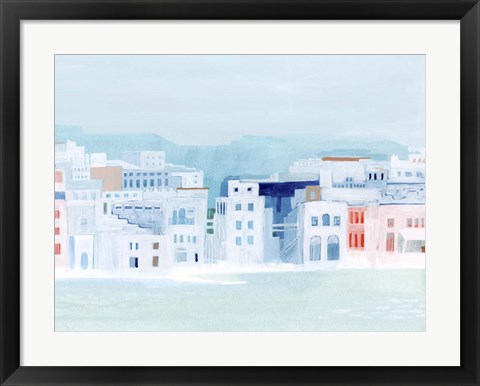 Framed Fishing Town II Print