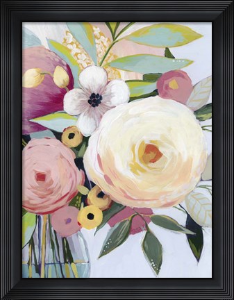 Framed Georgia Bouquet II Print