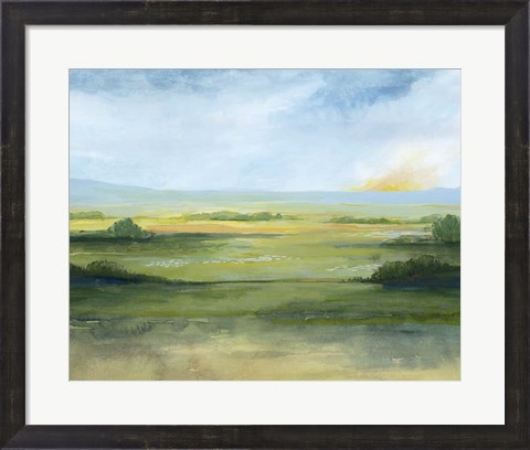 Framed Sunlit Vale I Print