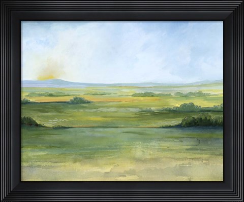 Framed Sunlit Vale II Print