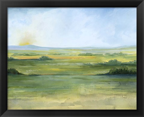 Framed Sunlit Vale II Print