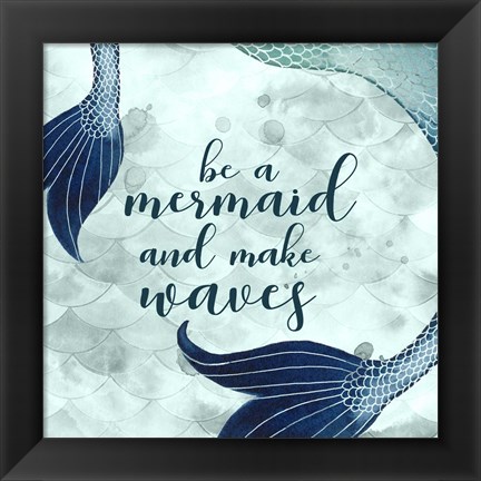 Framed Mermaid Inspirations I Print