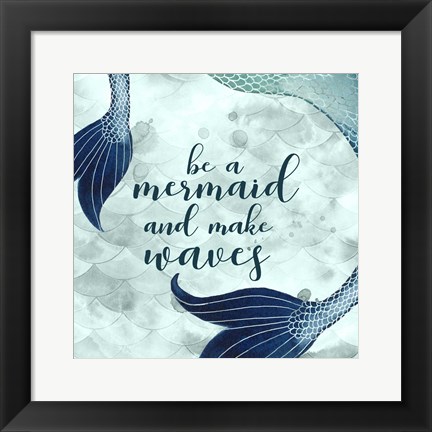 Framed Mermaid Inspirations I Print