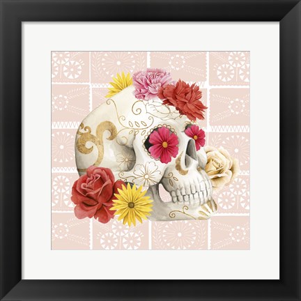 Framed Fiesta de la Vida Muertos I Print