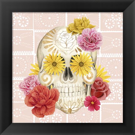 Framed Fiesta de la Vida Muertos II Print