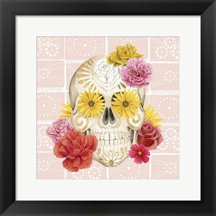 Framed Fiesta de la Vida Muertos II Print