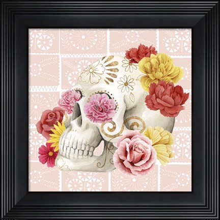 Framed Fiesta de la Vida Muertos III Print