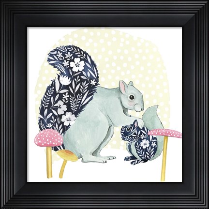 Framed Flower Children III Print