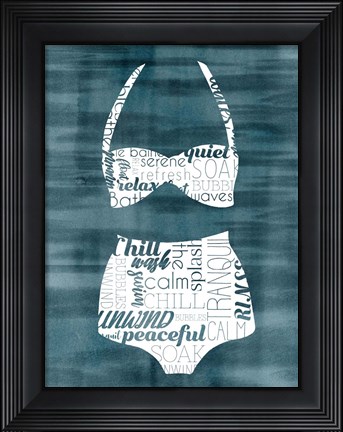 Framed Suit Speak III Print