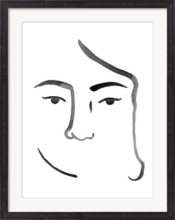 Framed Face in a Crowd I Print