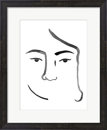 Framed Face in a Crowd I Print