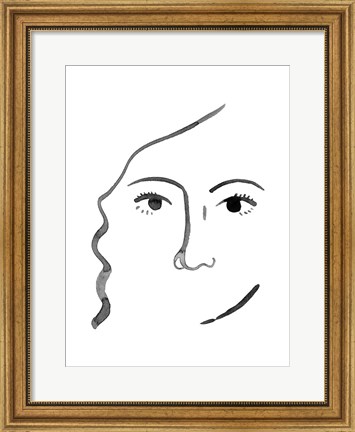 Framed Face in a Crowd III Print