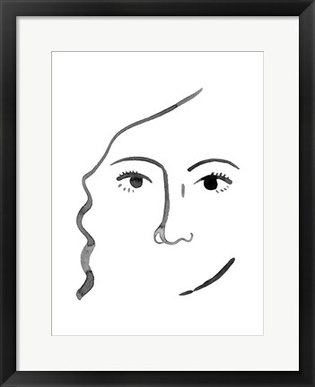 Framed Face in a Crowd III Print