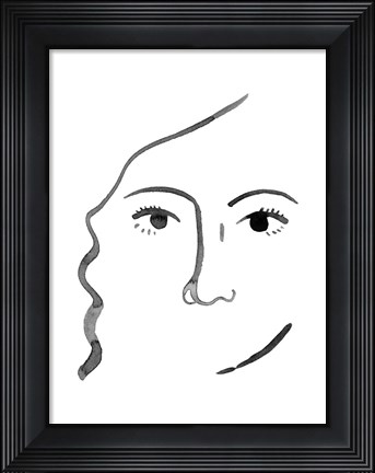 Framed Face in a Crowd III Print