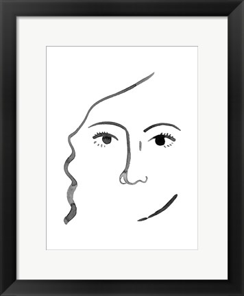 Framed Face in a Crowd III Print