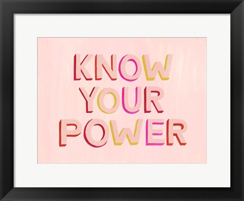 Framed You are Powerful II Print