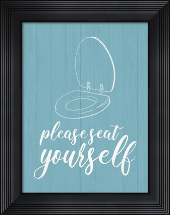Framed Bathroom Suggestions II Print
