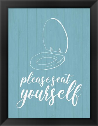 Framed Bathroom Suggestions II Print