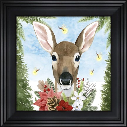 Framed Forest Christmas II Print