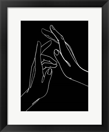 Framed Helping Hands II Print